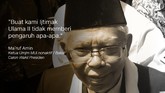 Ketua Umum MUI/Bakal Calon Wakil Presiden, Ma'ruf Amin