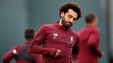 Mohamed Salah bakal berburu gol-gol di Liga Champions 2018/2019.Ia melesakkan 11 gol untuk Liverpool di kompetisi antarklub Benua Eropa tersebut musim lalu. (Reuters/Carl Recine)