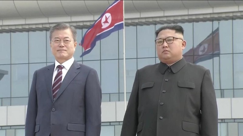 Tiba di Pyongyang untuk membahas perundingan tentang denuklirisasi dan prospek secara resmi mengakhiri Perang Korea.