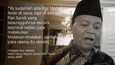 Wakil Ketua Majelis Syuro PKS, Hidayat Nur Wahid.
