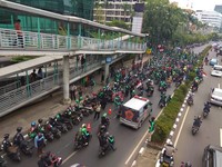 Driver Gelar Demo Hari Ini, Grab Tetap Ogah Naikkan Tarif