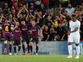FOTO: Messi Hattrick, 10 Pemain Barcelona Hajar PSV 4-0