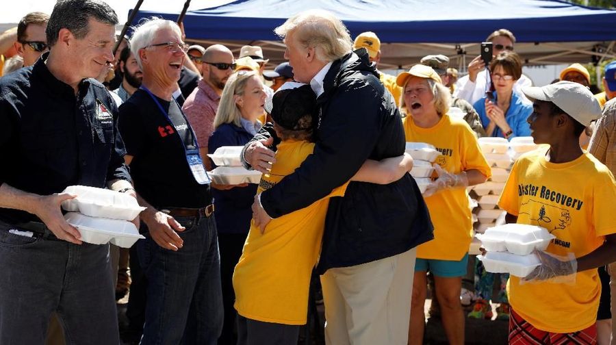 Merespons jumlah korban tewas, Trump mengatakan bahwa negara ikut berduka bersama mereka.