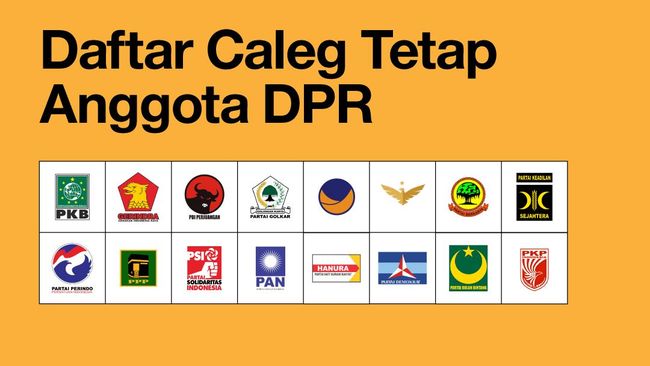 INFOGRAFIS: Daftar Calon Wakil Rakyat 2019-2024