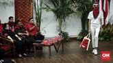 Mengusung hashtag #AtributMil3nialPDIP, partai berlambang banteng berharap dapat semangat dan kreativitas generasi muda dapat semakin bergelora. (CNNINdonesia/Safir Maki)