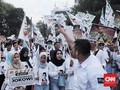 Jokowi dan Ribuan Relawan Panjatkan Doa di Tugu Proklamasi