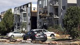 Tornado tersebut disebut dua atau tiga insiden traumatis terbesar yang dialami oleh masyarakat setempat. (REUTERS/Chris Wattie)