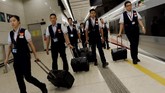 Jalur baru yang akan dibuka adalah bagian dari rel berkecepatan tinggi Guangzhou-Shenzhen-Hong Kong, dan dioperasikan oleh perusahaan MTR Hong Kong. (REUTERS/Tyrone Siu)