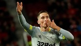 Setelah skor 1-0 bertahan di babak pertama, Harry Wilson mencetak gol penyama kedudukan di menit ke-59 lewat tendangan bebas yang membuat Sergio Romero hanya terpana. (Reuters/Andrew Boyers)
