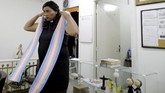 Seorang transgender Alexya Salvador mengajukan diri sebagai kandidat calon legislatif (caleg) di Sao Paulo, Brazil