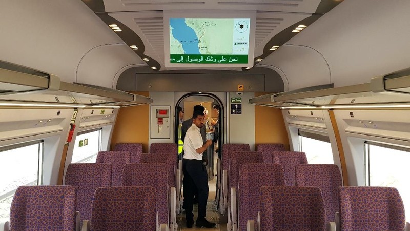 Operasional kereta cepat Arab Saudi ini menghubungkan dua kota suci umat Islam yakni Mekah dan Madinah