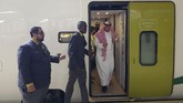 Haramain adalah proyek ini adalah kereta cepat listrik pertama di Arab Saudi yang beroperasi sepanjang 450 km. (REUTERS/Stephen Kalin)