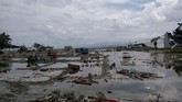 Untuk menelusuri lokasi terdampak gempa dan tsunami terparah di Sulawesi Tengah, BNPB akan menggunakan satelit resolusi tinggi milik LAPAN. (REUTERS/Stringer NO RESALES. NO ARCHIVES)