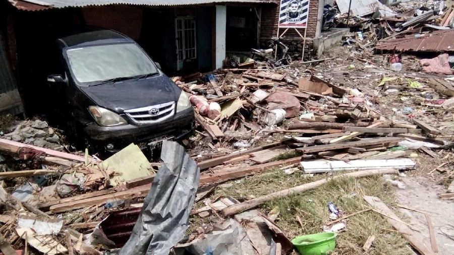 Gempa bumi dan tsunami melanda Sulteng pada Jumat (28/9/2018).