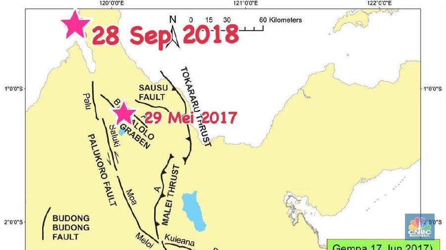 Teluk Palu dan pesisir Donggala memang rawan tsunami