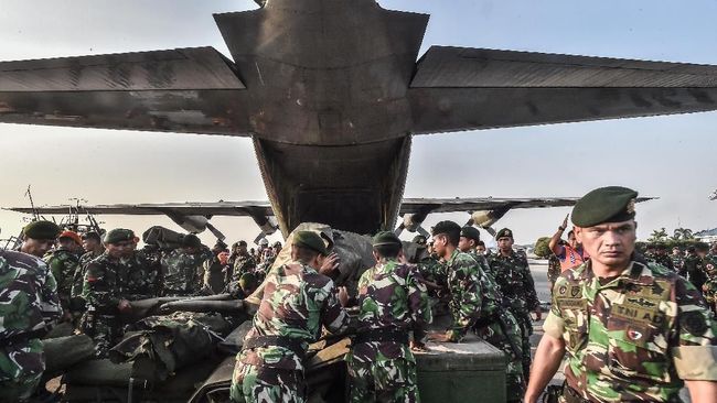4.044 Personel dan 18 Pesawat TNI Diterjunkan ke Palu