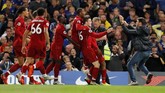 Daniel Sturridge yang masuk sebagai pemain pengganti berhasil menyelamatkan Liverpool dari kekalahan di Stamford Bridge. (Reuters/John Sibley)