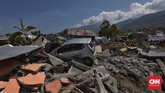 Dewan penasehat Ikatan Ahli Geologi Indonesia Rovicky Dwi Putrohari menjelaskan likuifaksi terjadi karena adanya getaran gempa, bukan karena tsunami.(CNN Indonesia/Adhi Wicaksono)