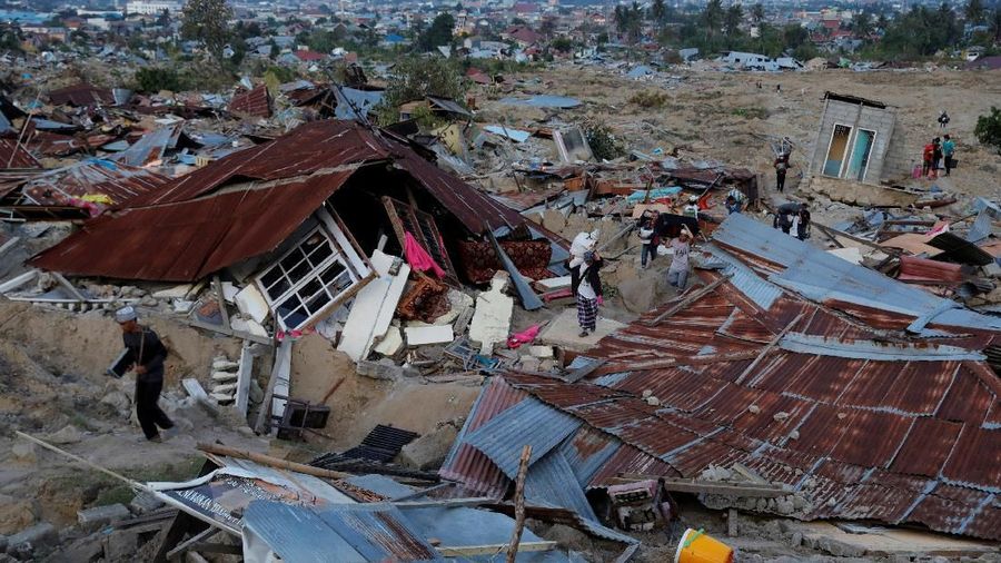 Kompleks Perumnas Balaroa merupakan salah satu kelurahan yang terdampak gempa cukup parah.