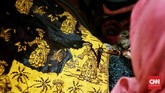 Motif Batik Betawi juga banyak dipengaruhi oleh budaya Arab, India, Belanda, dan Cina. (CNN Indonesia/Andry Novelino)