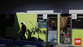 Suasana blok 2 Lapas Kelas II A Palu pascagempa. Ditjen PAS memberi waktu sepekan bagi para narapidana dan tahanan di lapas dan rutan di Palu dan Donggala yang kabur untuk menyerahkan diri. (CNN Indonesia/Adhi Wicaksono)