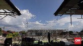 Tembok kamar blok 2 Lapas Kelas II A Palu yang rubuh pascaguncangan gempa 28 September 2018. (CNN Indonesia/Adhi Wicaksono)
