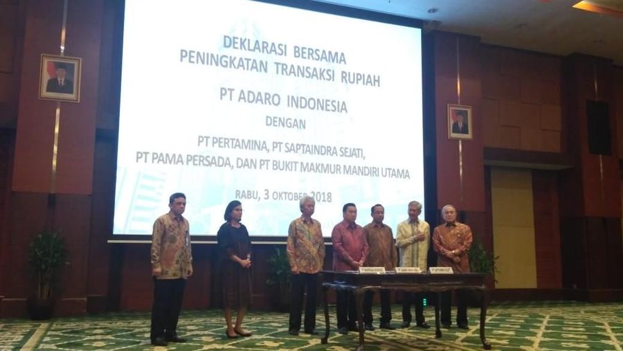 Boy Thohir inisiatif konversi transaksi dolar Adaro ke rupiah 