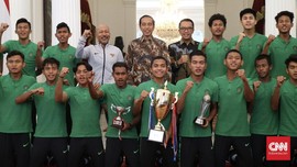Jokowi Minta Timnas Indonesia U-16 Tak Ubah Gaya Hidup