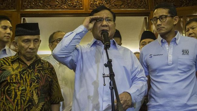 Tim Prabowo-Sandi Tunggu Sumbangan Swadaya Rakyat