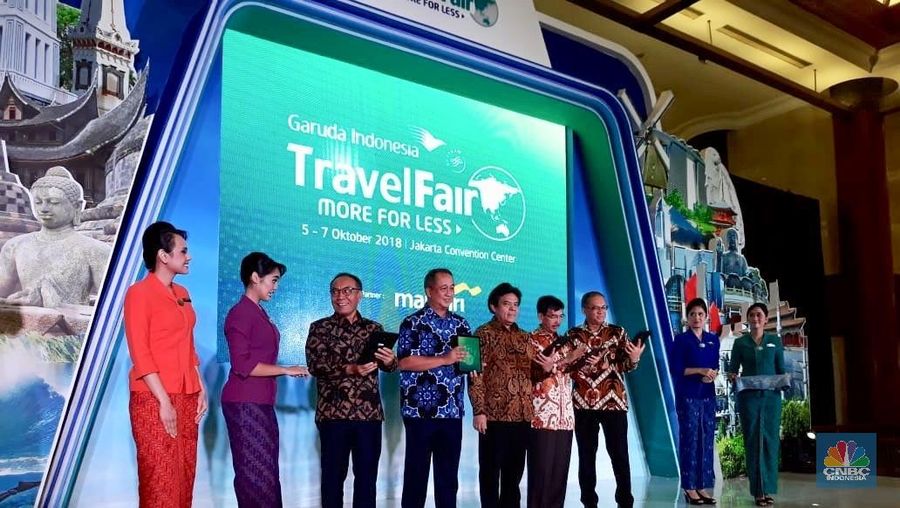 Mandiri targetkan omset Rp 488 M dari gelaran garuda travel fair.