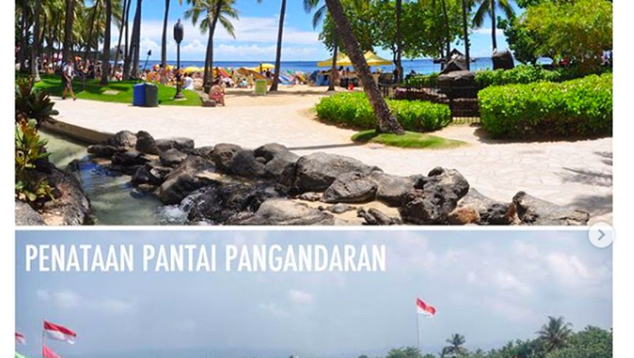 Gubernur Jawa Barat yang biasa disapa Kang Emil tersebut akan menyulap pantai Pangandara seperti pantai di Hawaii.