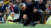 Manchester United yang kini berpoin 13 hasil dari empat kemenangan dan satu kali seri menempati peringkat kedelapan dalam klasemen Liga Inggris 2018/2019. (REUTERS/Phil Noble)