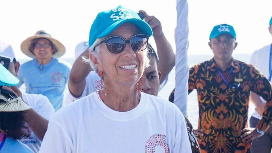 Christine Lagarde, puas dengan persiapan Annual Meeting IMF - World Bank di Bali.