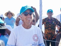 Bantu Korban Gempa, Bos IMF & Sri Mulyani Singgah ke Lombok
