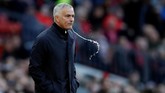 Jose Mourinho memimpin Manchester United menghadapi Newcastle United di Stadion Old Trafford, Sabtu (6/10), dalam pekan kedelapan Liga Inggris 2018/2019. (Reuters/Carl Recine)
