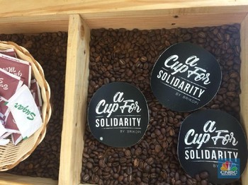 Ngopi Gratis dan Berdonasi di Salah Satu Venue IMF-WB Meeting