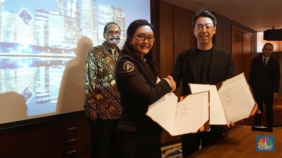 Pertemuan tersebut untuk menjalim kerjasama antara Transmedia dengan perusahaan hiburan terbesar di Korea Selatan tersebut.
