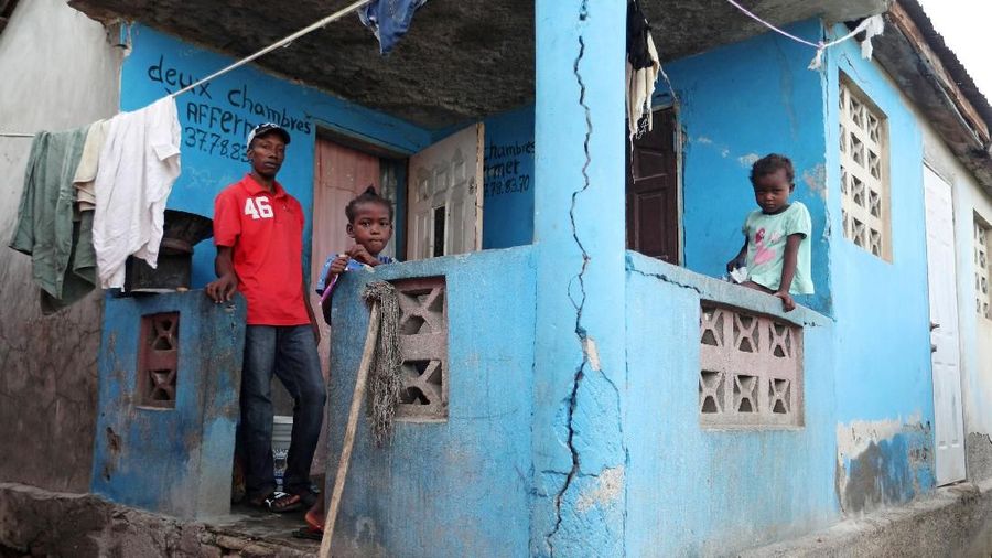 Gempa 5,9 Skala Richter dengan kedalaman 11,7 kilometer (7,3 mil) itu mengguncang wilayah utara Haiti