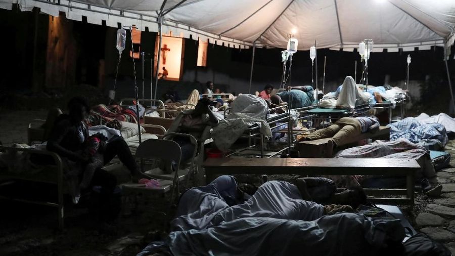Gempa 5,9 Skala Richter dengan kedalaman 11,7 kilometer (7,3 mil) itu mengguncang wilayah utara Haiti