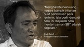 Andi Arief, Wakil Sekjen Partai Demokrat.