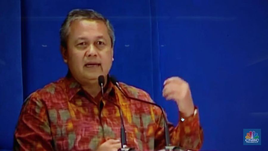 Gubernur Bank Indonesia (BI) Perry Warjiyo mengungkapkan kondisi ekonomi Indonesia