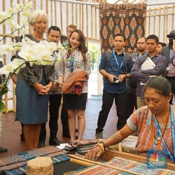 Di Paviliun Indonesia, Bos IMF Puji Kemajuan Pembangunan RI