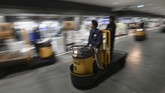 Pasar baru ini terletak di arah timur Toyosu. Kawasan ini menawarkan fasilitas pendinginan yang lebih canggih dan area yang dua kali lebih besar dari Tsukiji. (Toshifumi KITAMURA / AFP)