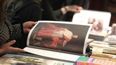 Diperkirakan sebanyak 286 ribu pengunjung akan datang di Frankfurt Book Fair yang memiliki lebih dari 4.000 acara hingga 14 Oktober mendatang. (Daniel ROLAND / AFP)