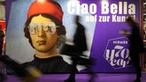 Frankfurt Book Fair 2018 telah dibuka pada 9 Oktober lalu. Tahun ini menjadi gelaran ke-70 pesta buku terbesar di dunia itu. (Daniel ROLAND / AFP)
