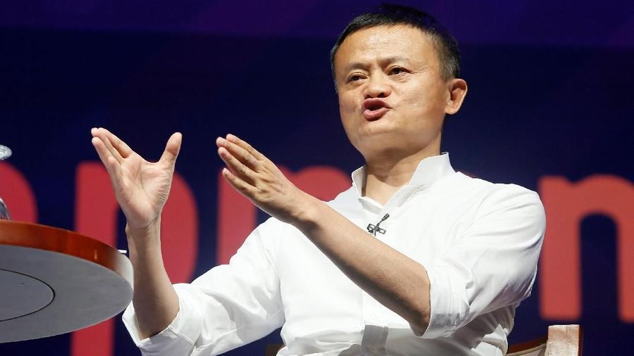 Alibaba Group co-founder and Executive Chairman Jack Ma gestures during a seminar at the International Monetary Fund - World Bank Annual Meeting 2018 in Nusa Dua, Bali, Indonesia, October 12, 2018. REUTERS/Johannes P. Christo