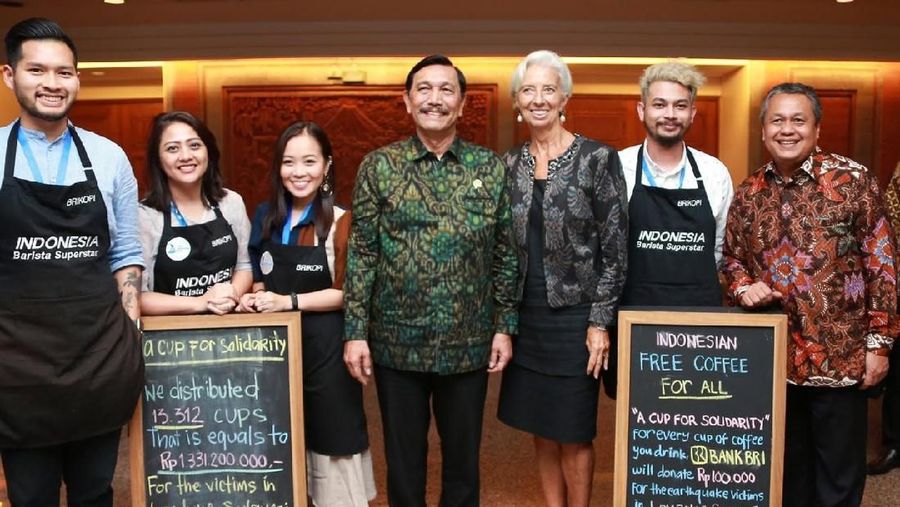Untuk setiap cup kopi yang diminum oleh pengunjung, Bank BRI akan mendonasikan Rp 100.000.