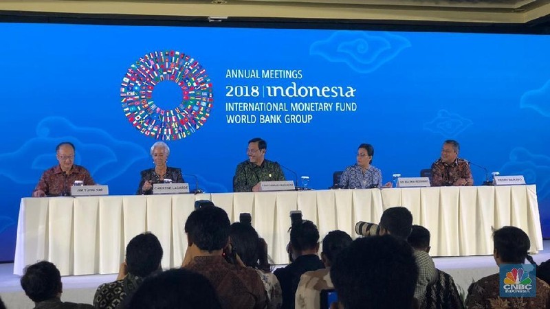 Pertemuan Tahunan Dana Moneter Internasional dan Bank Dunia atau IMF-WB Annual Meetings 2018 di Nusa Dua resmi ditutup hari ini.