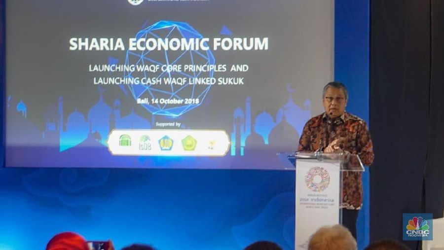 Bank Indonesia (BI) meluncurkan Waqf Core Principal dalam rangka memanfaatkan potensi wakaf untuk menggeliatkan perekonomian nasional.
