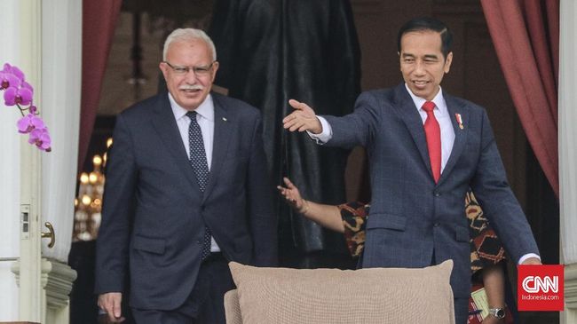 Bertemu Jokowi, Menlu Palestina Apresiasi Dukungan RI